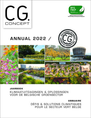 CG Concept Annual 2022: Dit jaarboek is een vakmagazine voor de Belgische groensector, met daarin alle klimaatuitdagingen en -oplossingen voor tuinaannemers, tuinaanleggers, tuinarchitecten, groendiensten...