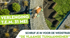 Verlenging t.e.m. 31 mei! Schrijf je nu in voor de wedstrijd "Vlaamse Tuinaannemer 23/24"