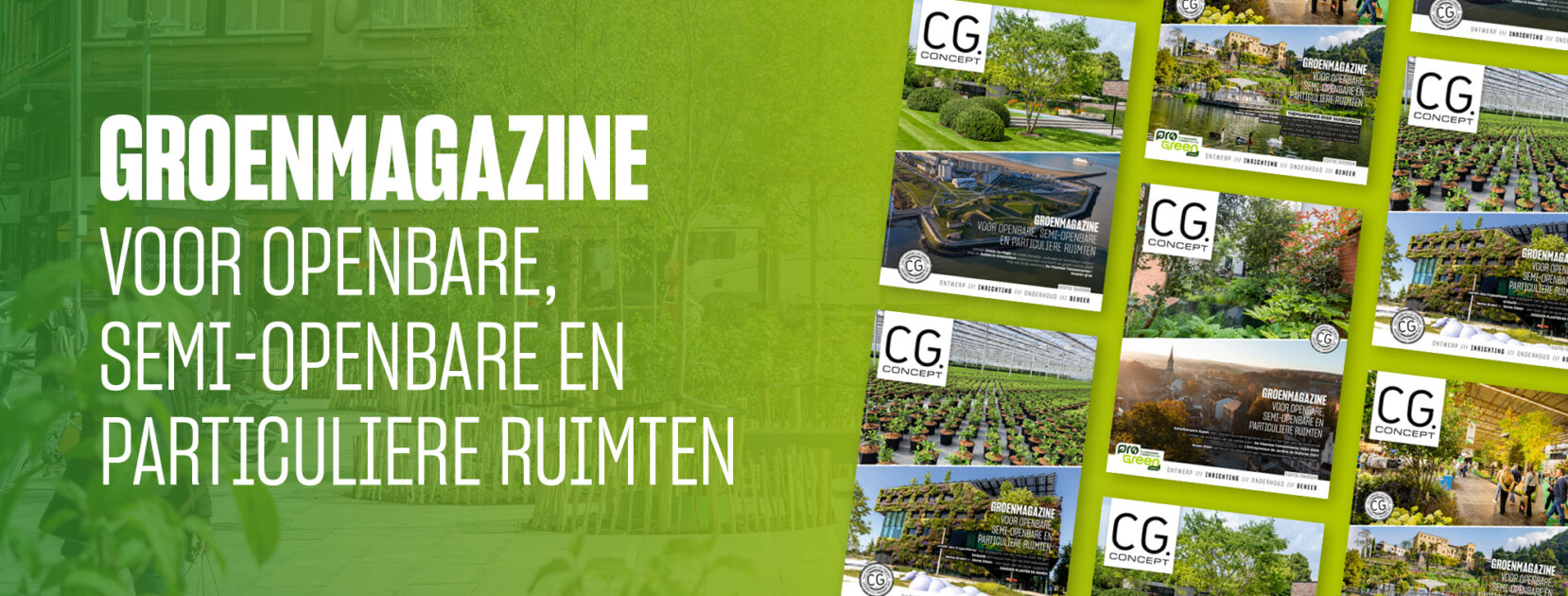 CG Concept, groenmagazine voor openbare, semi-openbare en particuliere ruimten